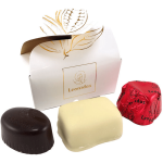 Ballotin Mini, mariposa blanca, 2 pralinés surtidos