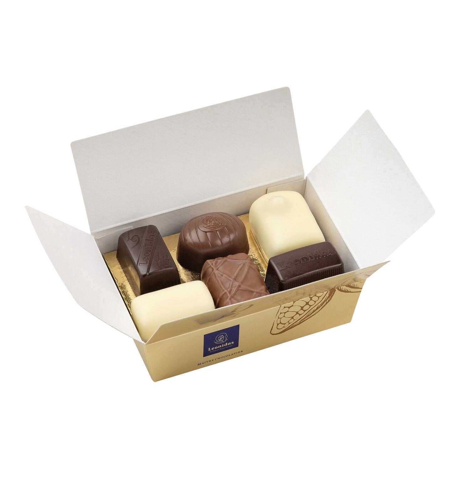 Mini-ballotin-6-pralines Ballotin Mini, 6 pralinés surtidos - Imagen 1