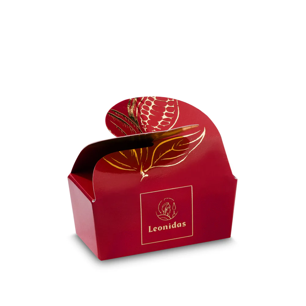 ballotinleoredb Ballotin Mini, mariposa roja, 2 pralinés surtidos - Imagen 1